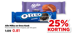  biscuit 25 milka choco supreme oreo original koek pak 