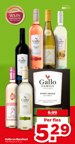  witte wijn rose rode 10 13 25 750 beoordeeld supermarkt nederland gallo family vineyards 2 awards jaar alcohol nix18 grenache rosee california barefoot spritz pineapple passionfruit licha buttery chardonnay pinot grigio crisp refreshing from owned company founded pink owner fles flessen 