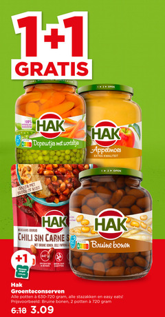  hak appelmoes groenteconserven bruine bonen 1 2 12 100 720 natuurlijke ingredienten open nutri score proof doperwtjes worteltjes brood rijst gekruid bone chili carne messen zegel gele paprika groenten eiwitten planet potten stazakken easy 
