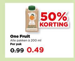 1 50 200 fruit vezels vitaminen sinaasappel one pakken ml pak 
