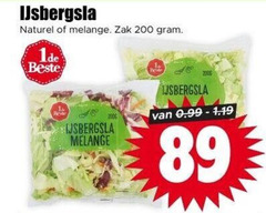  ijsbergsla 200 naturel melange zak 