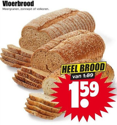  brood vloerbrood meergranen zonnepit volkoren 