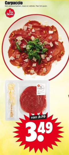 klik op dit plaatje voor een vergroting en voor vergelijkbare aanbiedingen gerelateerd aan
2 carpaccio pijnboompitten kaas olijfolie pak 2 carpaccio pijnboompitten kaas olijfolie pak
