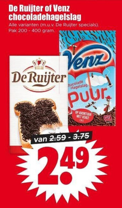  200 400 ruijter venz chocoladehagelslag pak chocolade hagelslag puur avontuur 