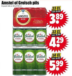  grolsch amstel blikjes bier 6 33 50 1870 pils pack blik traditiegetrouw pilsener meesterschap premium pilsner zaza 42 