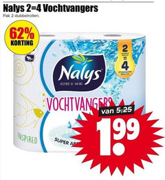  nalys keukenpapier 2 4 vochtvangers pak inspired by nature super 1 99 