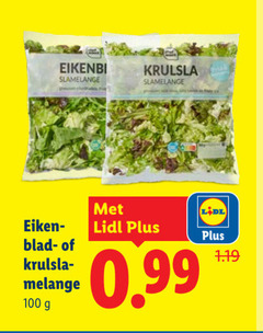  100 slamelange krulsla eiken bladluis melange 