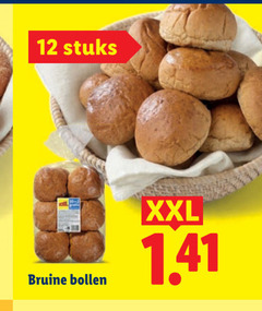  12 stuks bruine bollen xxl 