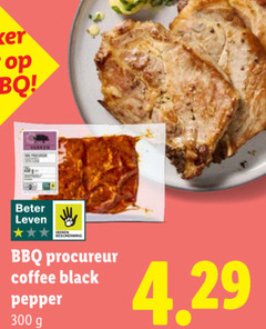  procureurlapjes 300 bbq beter leven procureur coffee black pepper 