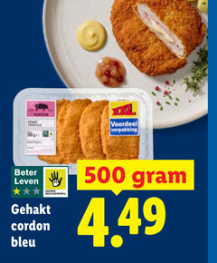  500 voordeel beter gehakt cordon bleu 