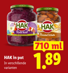  100 hak rode kool stukjes appel pot bruine bonen ml 
