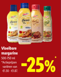  vita basis jus vloeibare margarine 500-750 ml varieeren 