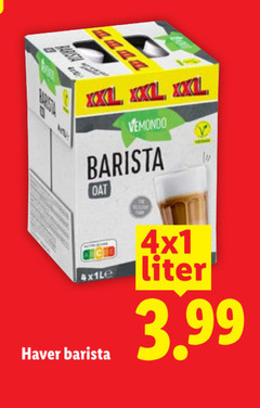  soja melk xx vemondo barista haver liter 3.99 
