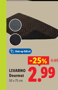  50 lidl.nl livarno deurmat cm 3.99 