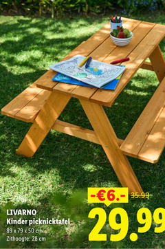 28 50 livarno kinder picknicktafel cm zithoogte 6. 