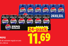  pepsi cola 24 330 taste zero sugar regular ml pack 