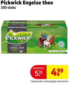  pickwick thee 100 576 engelse stuks original english natural intense since certified tea envelope 