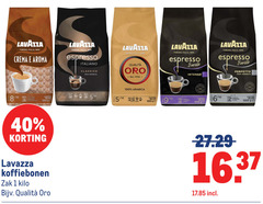  lavazza koffiebonen 1 10 40 100 1000 torino italia crema aroma espresso italiano classico arabica qualita barista intenso perfetto 8 caffe lage swap coffee ge beans zak kilo intensity 5 master for presso platte 16 cappuccino latte 