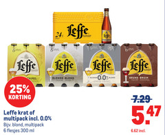  leffe krat bier 6 25 100 300 akc 8 5 dieren belge belgisch abdijbier blond blonde anno tripel nuances vanille clos vleugje kruidnagel tout le left avec des clou art brune bruin notes caramel arome geroosterd aroma toetsen karamel multipack 0.0 ml 