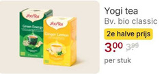  yogi tea thee 300 green energy yogitea ginger lemon bio classic 2e halve 3.99 stuk 