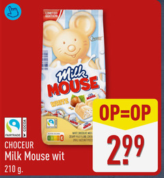  chocolade 210 limited edition fairtrade cocoa milk mouse white nutri score wit chocolate with creamy filling small hazelnut pieces 