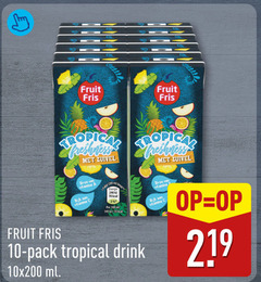  fruitdrank 10 35 100 219 fruit fris zuivel energie vitamine rijk ml pack tropical drink 
