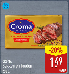  croma olie en vetten 250 vlees bakken braden vrij kunstmatige kleurstoffen serveersuggestie 