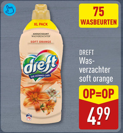  dreft wasverzachter xl pack wasbeurten adoucissant soft orange ultimate care verzachter 