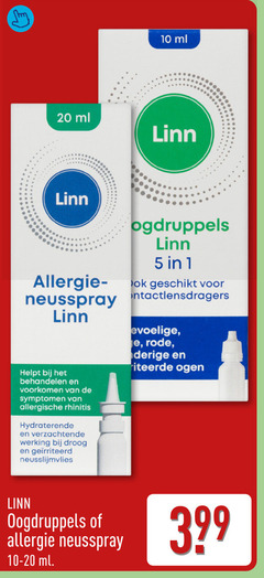  1 5 10 20 ml neusspray behandelen symptomen allergische hydraterende verzachtende werking droog neusslijmvlies contactlensdragers rode ogen oogdruppels allergie 10-20 