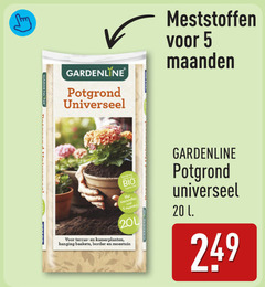  potgrond 5 20 gardenline meststoffen maanden bio l terras kamerplanten hanging baskets border moestuin 