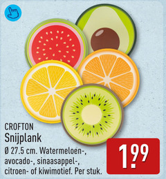  snijplank cm sinaasappel citroen stuk 