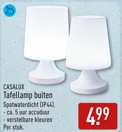 5 tafellamp buiten spatwaterdicht ca. uur accuduur verstelbare kleuren stuk 