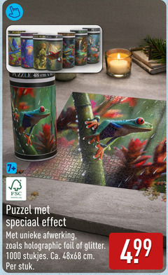  legpuzzel 48 1000 puzzle cm 00 7 fsc www.fsc.org puzzel effect afwerking glitter stukjes ca. stuk 