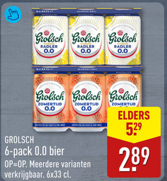  grolsch alcoholvrij bier 6 15 citroen radler 0.0 zomertijd zachtbitter fruitig pack meerdere elders 