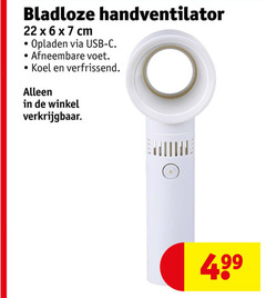  usb ventilator 6 7 22 bladloze handventilator cm opladen afneembare voet koel verfrissend 