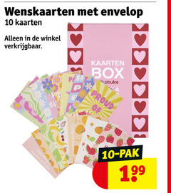  wenskaarten 10 envelop kaarten with you everything box stuks proud pak 