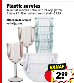  2 4 plastic servies kommen stuks wijnglazen waterglazen 3.99 