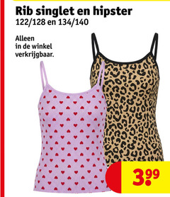  rib singlet hipster 128 140 