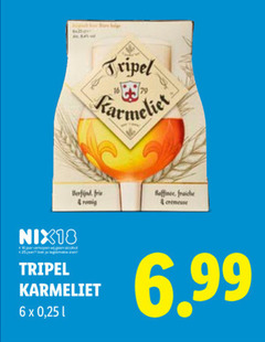  karmeliet speciaalbieren 6 18 25 250 tripel nix18 jaar alcohol verfijnd fris fraiche 