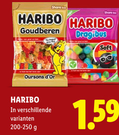  haribo snoep share goudberen dragibus soft 