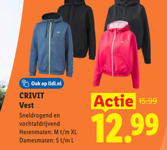  dames vest heren lidl.nl crivit sneldrogend vochtafdrijvend herenmaten xl damesmaten l 