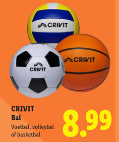 5 acrivit crivit bal voetbal   volleybal of basketbal 8.99 