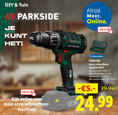  accuboormachine 13 20 30 45 tuin iii parkside lidl.nl online accu machines machine toerental draaimoment spanbreedte 1 mm boordiameter 