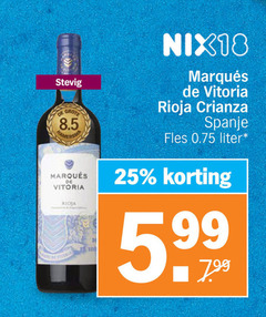  rode wijn 25 stevig vitoria nix18 rioja crianza spanje fles liter 5 