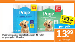  page toiletpapier 20 32 40 100 schoon vleugje katoen voordeel pak rollen gerecycled velletjes 3d wave textuur reinigt beter minder gebruiken maxi gerecyclede 