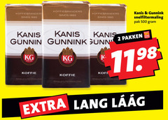  kanis en gunnink koffie 2 500 1885 koffiebranders snelfiltermaling pak pakken lang 
