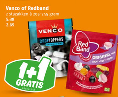  red band venco drop snoep 1 2 redband stazakken droptoppers hint original zacht zoet mix kilo v.a. 