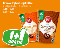  douwe egberts ijskoffie 1 2 blikjes bekers 250 ml mess liter v.a. ice caramel latte creamy cappuccino 