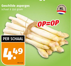  asperges 350 geschilde schaal nederlandse nl bodem kilo 