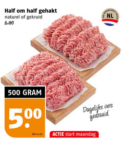  gemengd gehakt 500 naturel gekruid nederlandse nl dagelijks vers kilo start maandag 